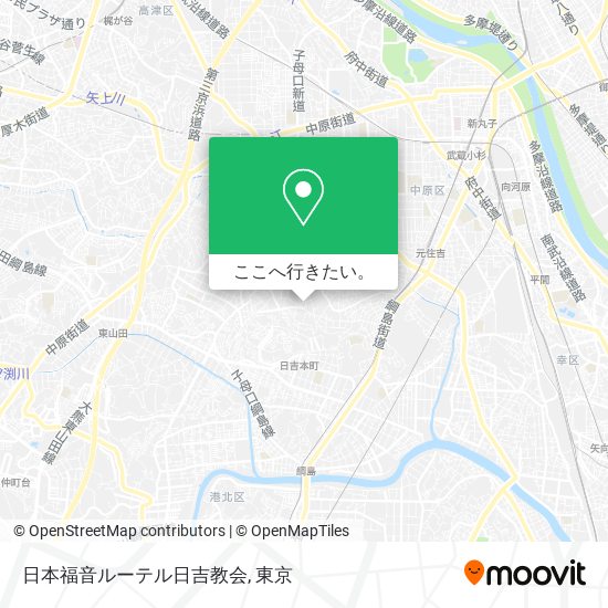 日本福音ルーテル日吉教会地図