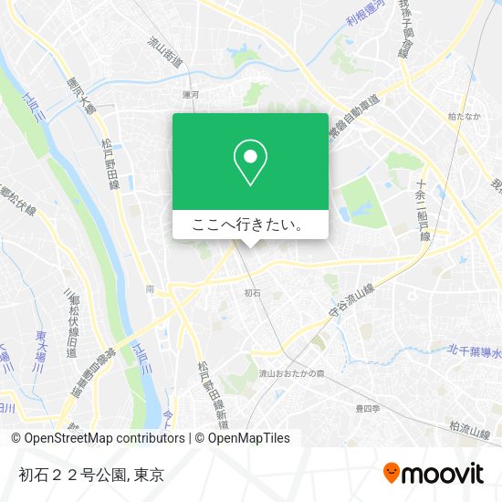 初石２２号公園地図