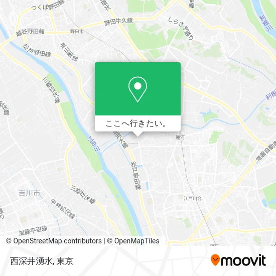 西深井湧水地図