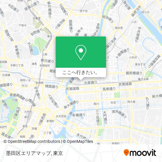 墨田区エリアマップ地図