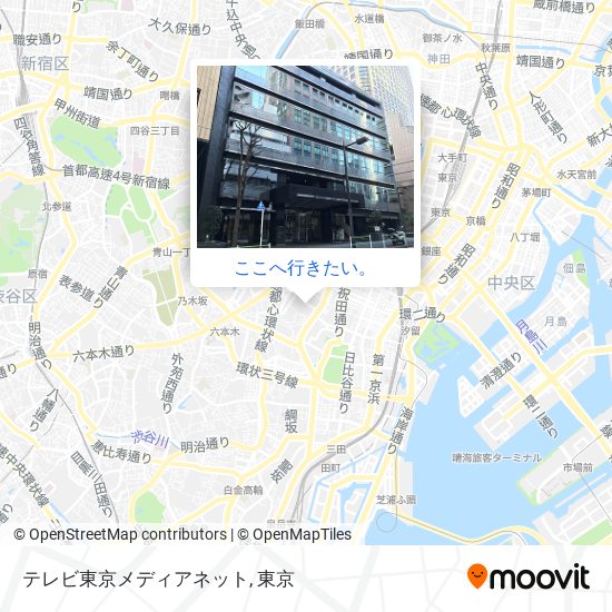 テレビ東京メディアネット地図