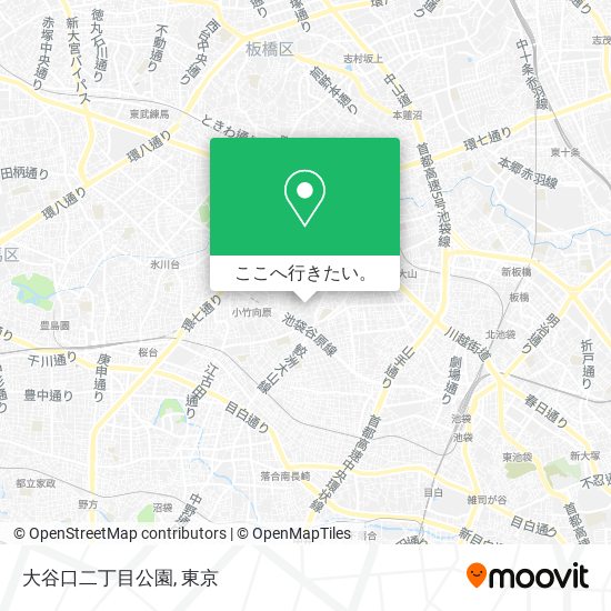 大谷口二丁目公園地図