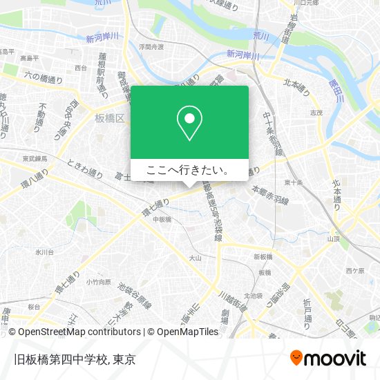 旧板橋第四中学校地図