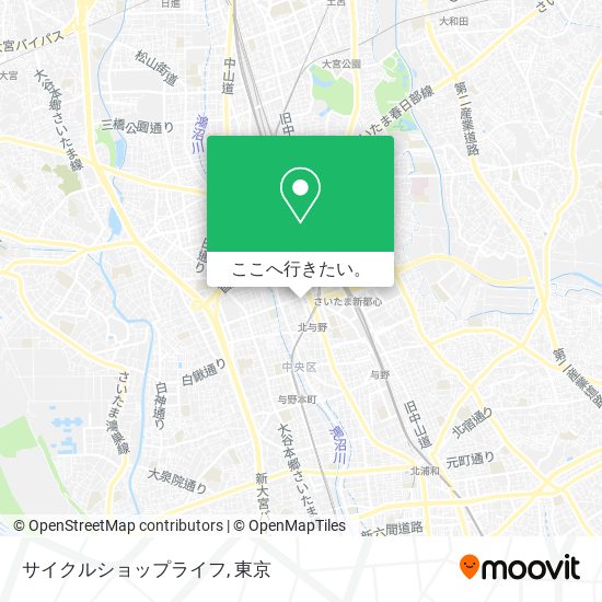 サイクルショップライフ地図