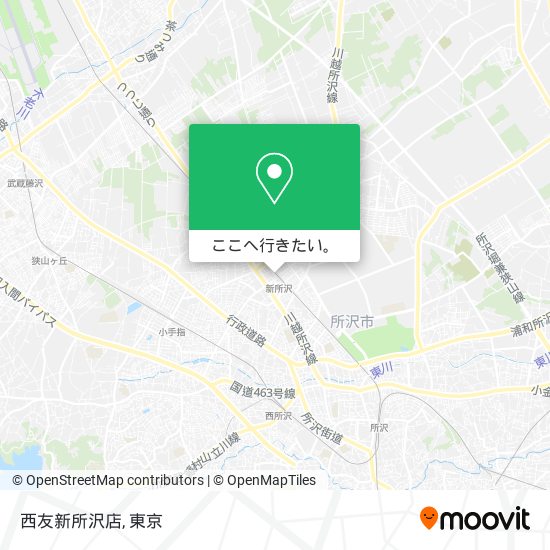 西友新所沢店地図