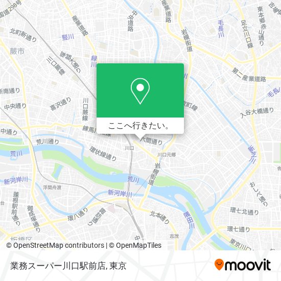 業務スーパー川口駅前店地図