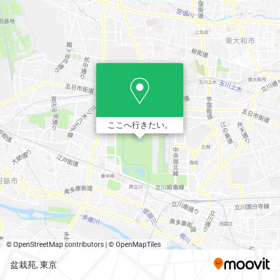 盆栽苑地図