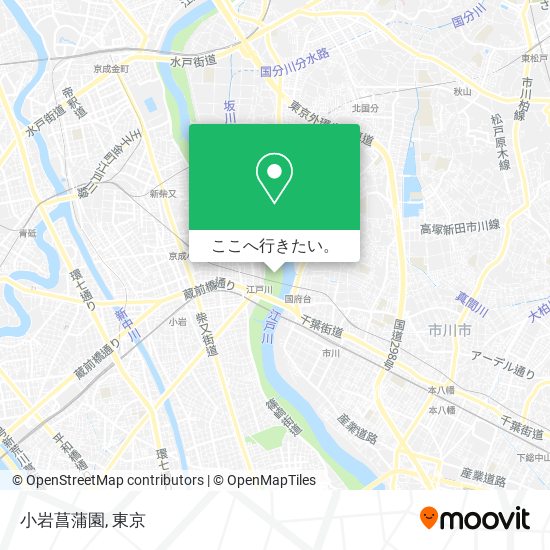 小岩菖蒲園地図