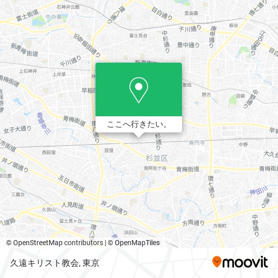 久遠キリスト教会地図