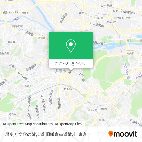 歴史と文化の散歩道 旧鎌倉街道散歩地図