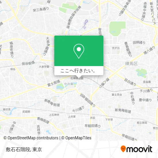 敷石石階段地図