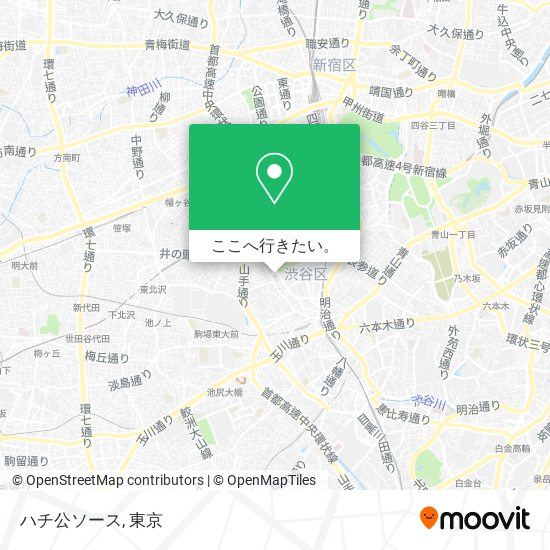 ハチ公ソース地図