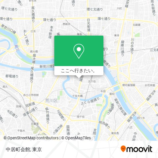 中居町会館地図