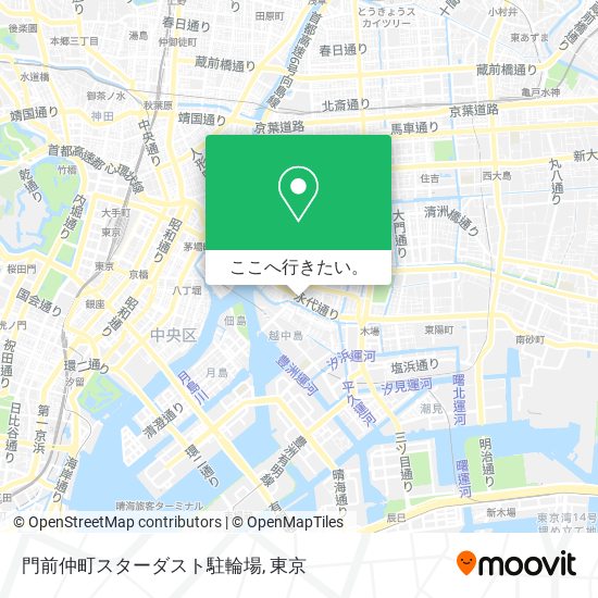 門前仲町スターダスト駐輪場地図