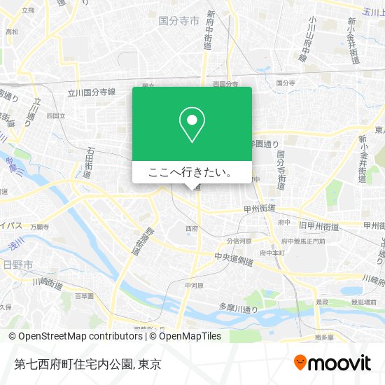 第七西府町住宅内公園地図