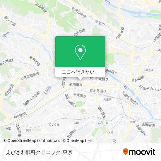 えびさわ眼科クリニック地図