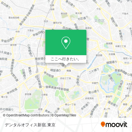 デンタルオフィス新宿地図