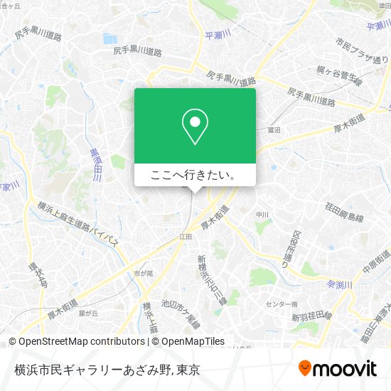 横浜市民ギャラリーあざみ野地図