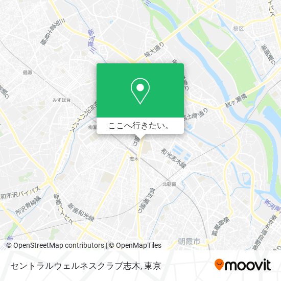 セントラルウェルネスクラブ志木地図