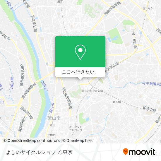 よしのサイクルショップ地図