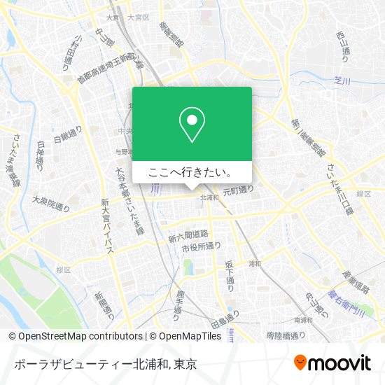 ポーラザビューティー北浦和地図