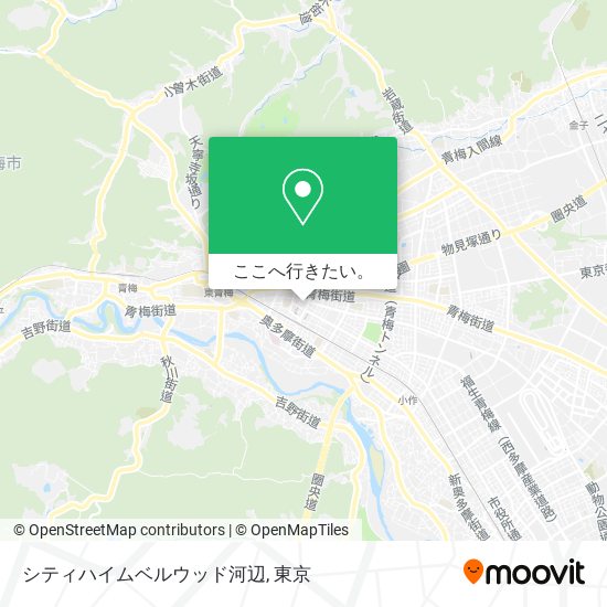 シティハイムベルウッド河辺地図