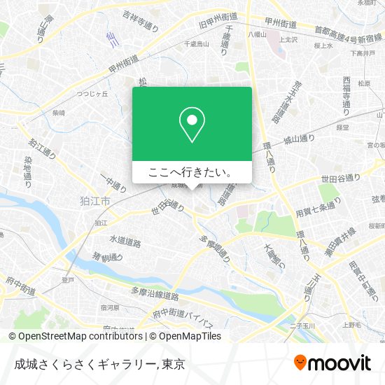 成城さくらさくギャラリー地図