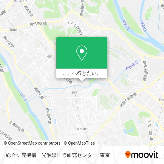 総合研究機構　光触媒国際研究センター地図