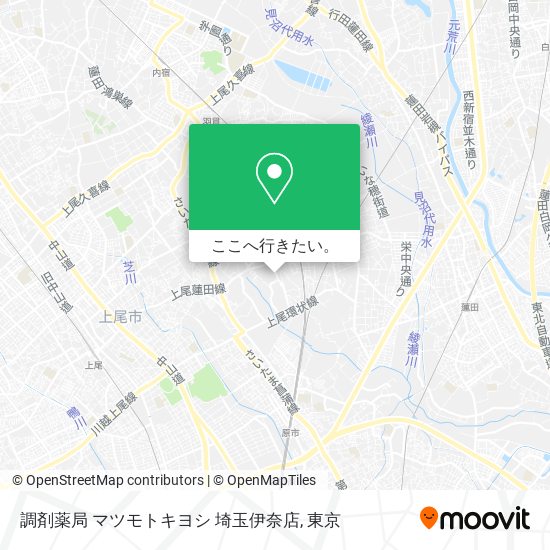 調剤薬局 マツモトキヨシ 埼玉伊奈店地図