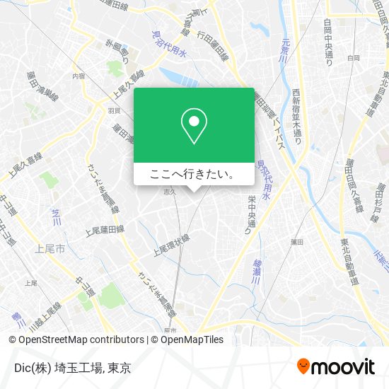 Dic(株) 埼玉工場地図