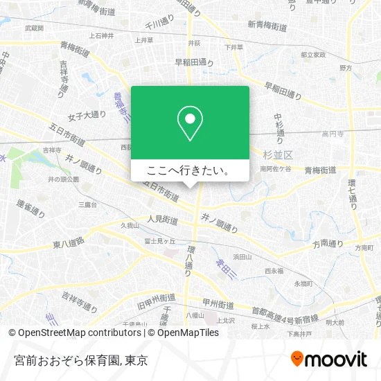 宮前おおぞら保育園地図