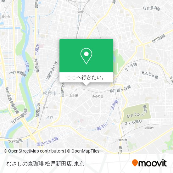 むさしの森珈琲 松戸新田店地図