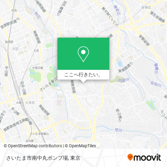 さいたま市南中丸ポンプ場地図