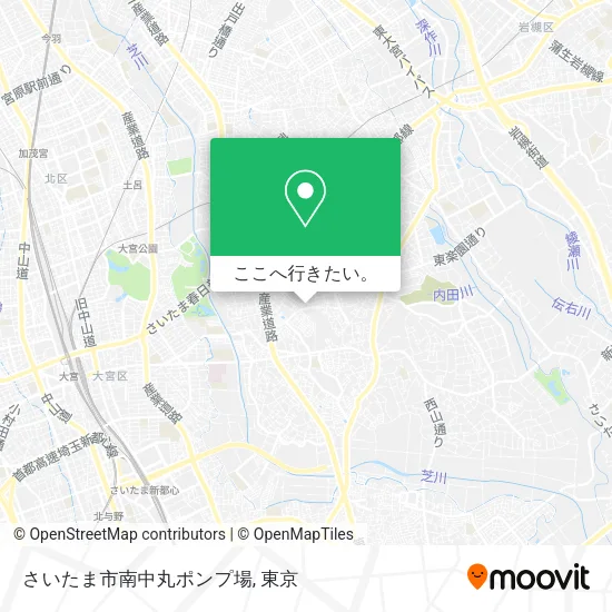 さいたま市南中丸ポンプ場地図