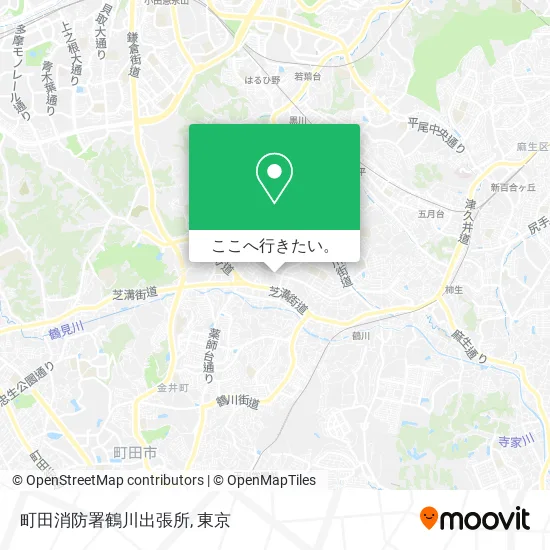 町田消防署鶴川出張所地図