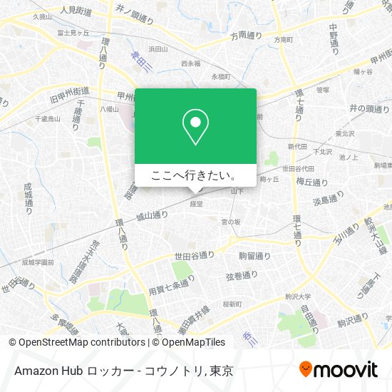 Amazon Hub ロッカー - コウノトリ地図