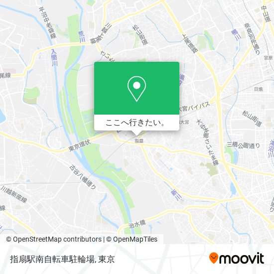 指扇駅南自転車駐輪場地図
