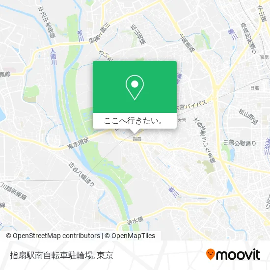 指扇駅南自転車駐輪場地図