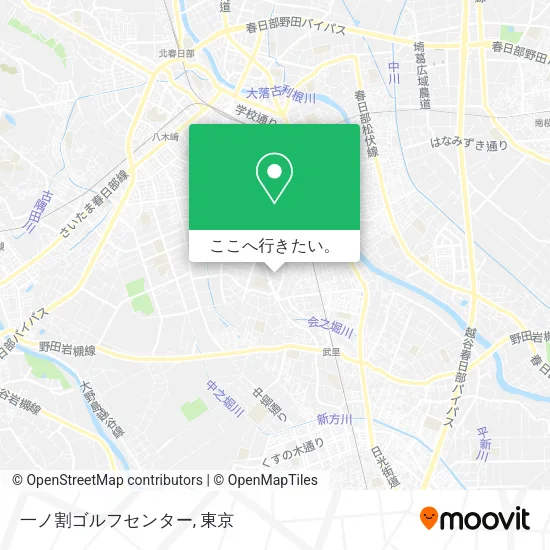 一ノ割ゴルフセンター地図