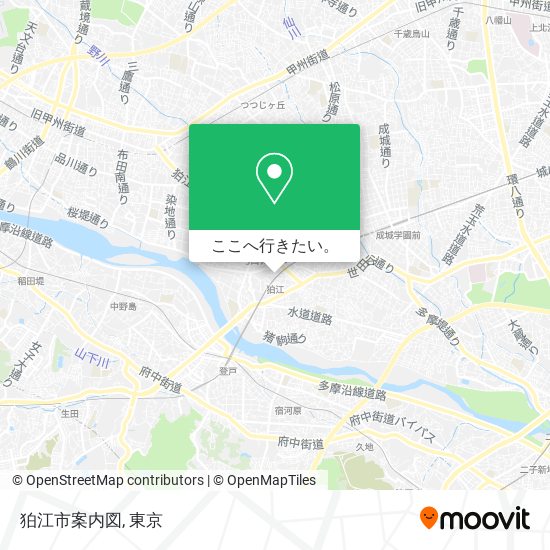 狛江市案内図地図