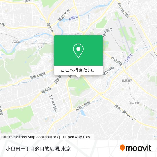 小谷田一丁目多目的広場地図