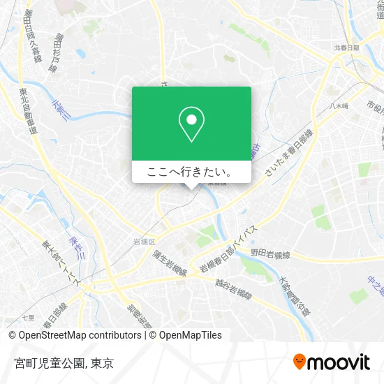 宮町児童公園地図