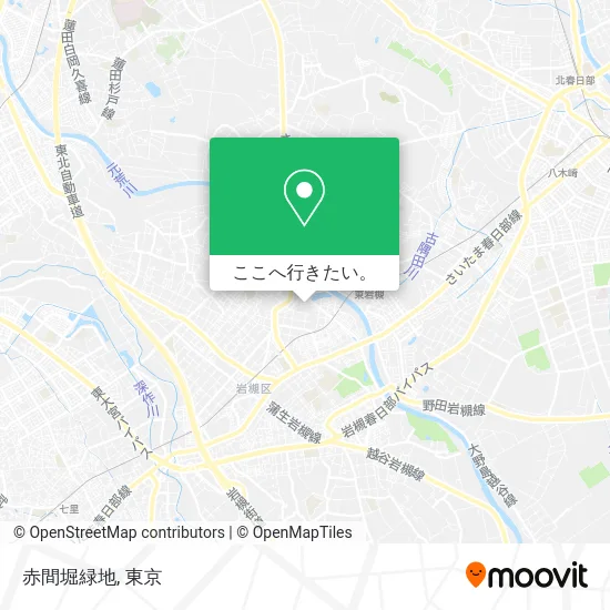 赤間堀緑地地図