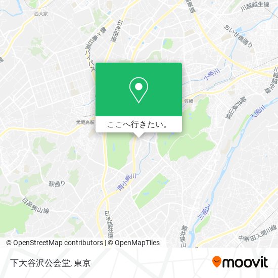 下大谷沢公会堂地図