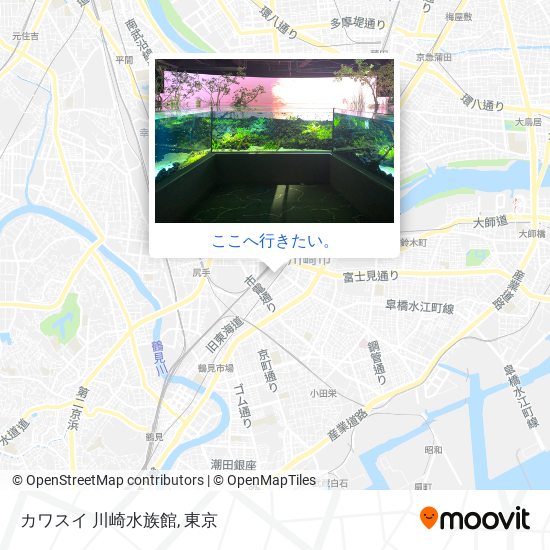 カワスイ 川崎水族館地図
