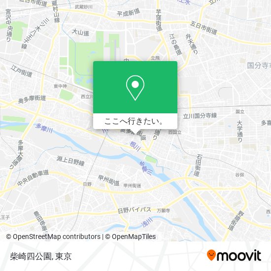 柴崎四公園地図