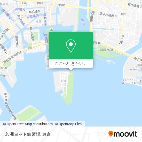 若洲ヨット練習場地図