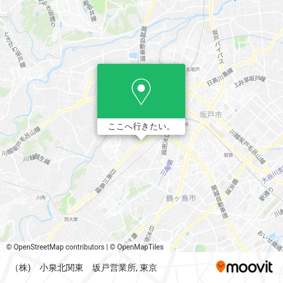 （株)　小泉北関東　坂戸営業所地図