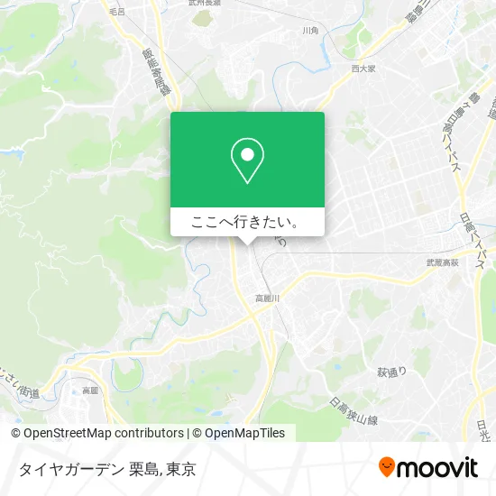 タイヤガーデン 栗島地図