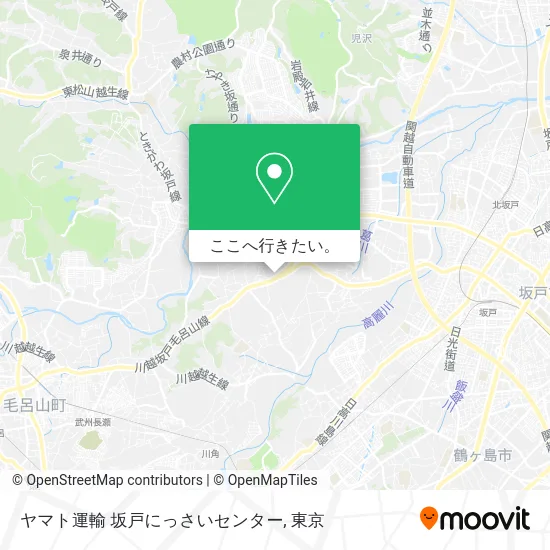 ヤマト運輸 坂戸にっさいセンター地図